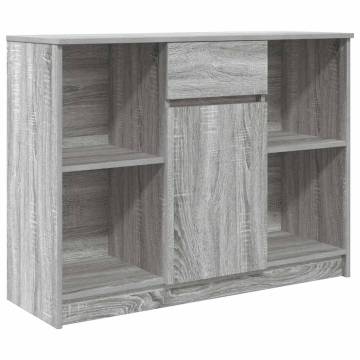 Sideboard with Drawer Grey Sonoma - Engineered Wood Storage