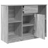 Sideboard with Drawer Grey Sonoma - Engineered Wood Storage