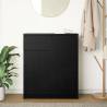 Black Oak Sideboard with Drawer - Stylish Storage Solution