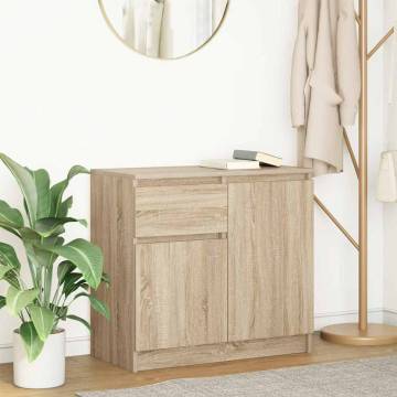 Sonoma Oak Sideboard with Drawer - 71x35x65 cm | HipoMarket