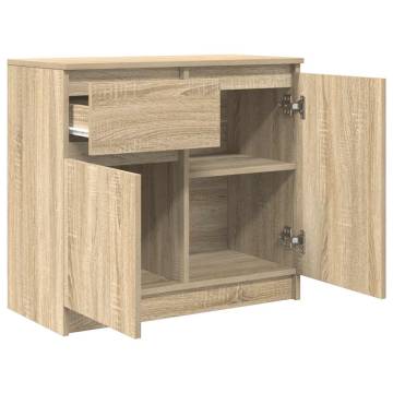 Sonoma Oak Sideboard with Drawer - 71x35x65 cm | HipoMarket