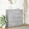  Sideboard Concrete Grey 100x35x99 cm Engineered Wood Colour concrete grey Quantity in Package 1 