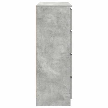 Concrete Grey Sideboard - Stylish & Durable Storage Solution