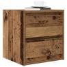 Wall-Mounted Bedside Cabinet - Old Wood Elegance | HipoMarket