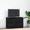  TV Cabinet Black 80x35x54 cm Engineered Wood Colour black Quantity in Package 1 Width 80 cm 