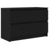 Modern Black TV Cabinet - 80x35x54 cm Engineered Wood Furniture