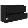 Modern Black TV Cabinet - 80x35x54 cm Engineered Wood Furniture