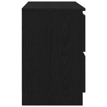 Modern Black TV Cabinet - 80x35x54 cm Engineered Wood Furniture