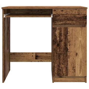 Old Wood Desk 86x49x76 cm - Engineered Wood | Hipo Market