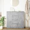 Stylish Concrete Grey Sideboard with Drawers - HipoMarket
