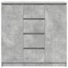 Stylish Concrete Grey Sideboard with Drawers - HipoMarket