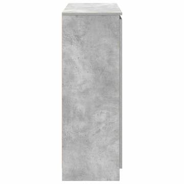 Stylish Concrete Grey Sideboard with Drawers - HipoMarket