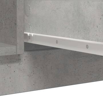 Stylish Concrete Grey Sideboard with Drawers - HipoMarket