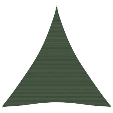 Sunshade Sail 160 g/m² Dark Green 5x6x6 m HDPE - Hipomarket