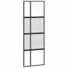 Stylish Sliding Door with Hardware Set - Black 76x205 cm