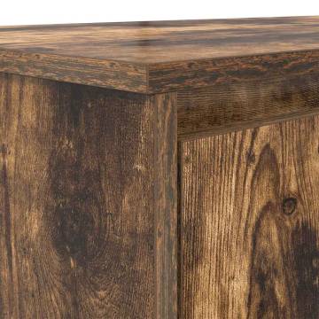 Desk Smoked Oak 120x42x76 cm - Stylish Engineered Wood