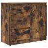 Stylish Smoked Oak Sideboard with Drawer - 71x35x65 cm