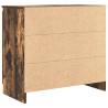 Stylish Smoked Oak Sideboard with Drawer - 71x35x65 cm
