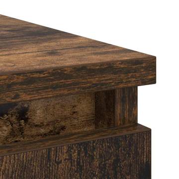 Stylish Smoked Oak Sideboard with Drawer - 71x35x65 cm