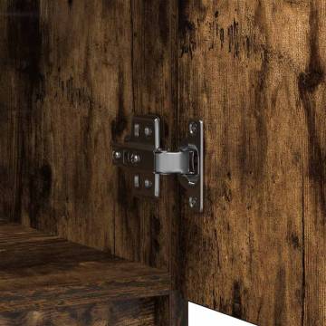 Stylish Smoked Oak Sideboard with Drawer - 71x35x65 cm