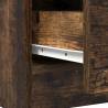 Stylish Smoked Oak Sideboard with Drawer - 71x35x65 cm