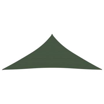 Sunshade Sail 160 g/m² Dark Green 5x6x6 m HDPE - Hipomarket