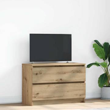 Stylish TV Cabinet Artisan Oak - 80x35x54 cm | Hipomarket UK