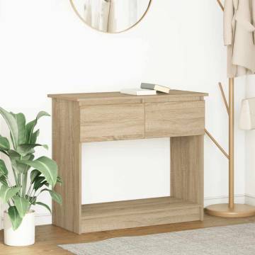 Console Table with Drawers - Sonoma Oak 85.5x38.5 cm | HipoMarket