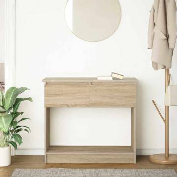 Console Table with Drawers - Sonoma Oak 85.5x38.5 cm | HipoMarket