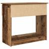 Stylish Old Wood Console Table with Drawers - 85.5x38.5 cm