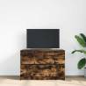 Stylish Smoked Oak TV Cabinet - 80x35cm | Hipo Market