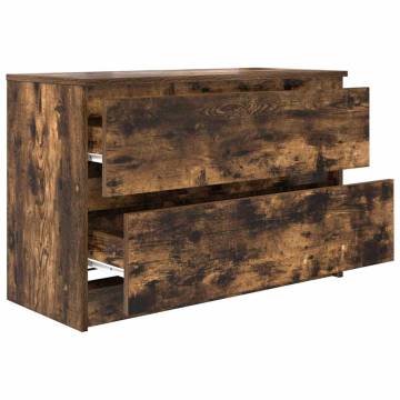 Stylish Smoked Oak TV Cabinet - 80x35cm | Hipo Market