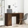 Brown Oak Desk | 120x42x76 cm Engineered Wood | Hipomarket