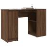 Brown Oak Desk | 120x42x76 cm Engineered Wood | Hipomarket