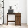 Brown Oak Desk - Engineered Wood 86x49x76 cm | HipoMarket