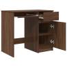 Brown Oak Desk - Engineered Wood 86x49x76 cm | HipoMarket