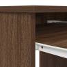 Brown Oak Desk - Engineered Wood 86x49x76 cm | HipoMarket