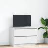  TV Cabinet White 80x35x54 cm Engineered Wood Colour white Quantity in Package 1 Width 80 cm 