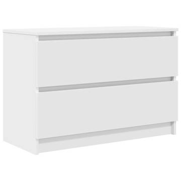 Stylish White TV Cabinet - 80x35x54 cm | HipoMarket UK