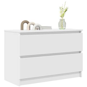 Stylish White TV Cabinet - 80x35x54 cm | HipoMarket UK