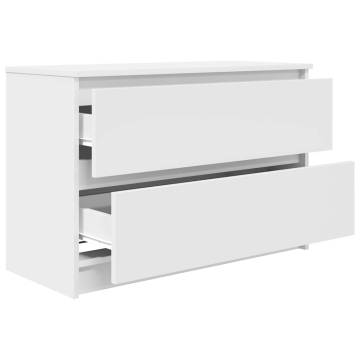 Stylish White TV Cabinet - 80x35x54 cm | HipoMarket UK