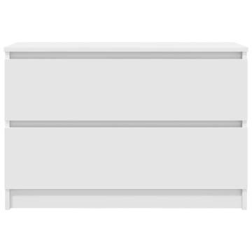 Stylish White TV Cabinet - 80x35x54 cm | HipoMarket UK