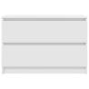 Stylish White TV Cabinet - 80x35x54 cm | HipoMarket UK