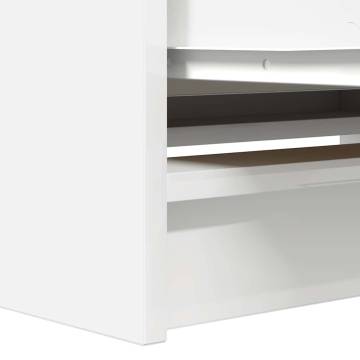 Stylish White TV Cabinet - 80x35x54 cm | HipoMarket UK