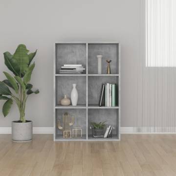 Concrete Grey Book Cabinet/Sideboard | 66x30x98 cm - HipoMarket