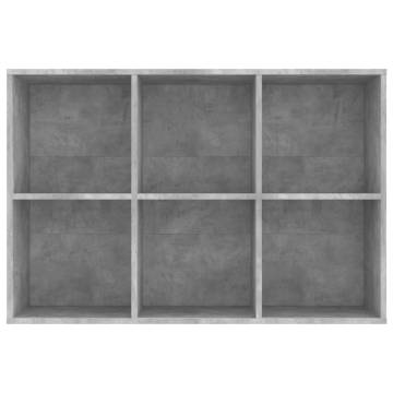 Concrete Grey Book Cabinet/Sideboard | 66x30x98 cm - HipoMarket