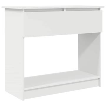 Stylish White Console Table with Drawers - 85.5x38.5x74.5 cm