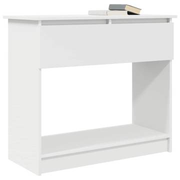 Stylish White Console Table with Drawers - 85.5x38.5x74.5 cm