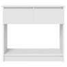 Stylish White Console Table with Drawers - 85.5x38.5x74.5 cm