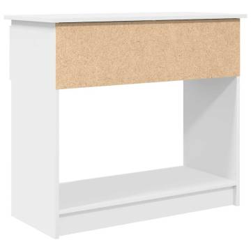 Stylish White Console Table with Drawers - 85.5x38.5x74.5 cm